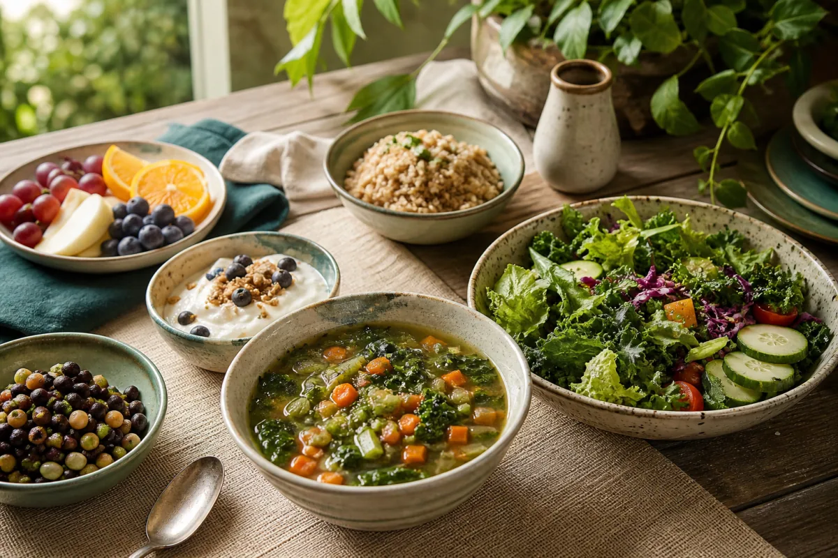 Volumetrics Diet Hero Vegetable Soup Salad Fruit.